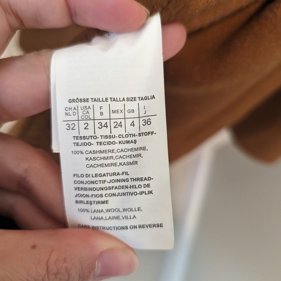 MaxMara Lilia Cashmere Cardigan Coat in Tobacco - Picture 5 of 6